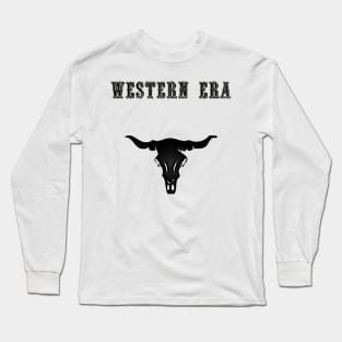 Western Era - Ox Head Skeleton Long Sleeve T-Shirt